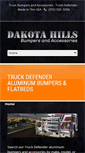 Mobile Screenshot of dakotahillsbumpersandaccessories.com